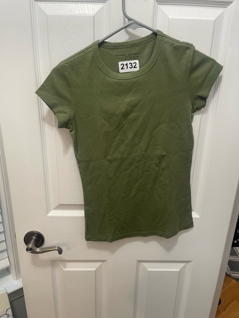 Banana Republic Olive Green Short Sleeve Tee